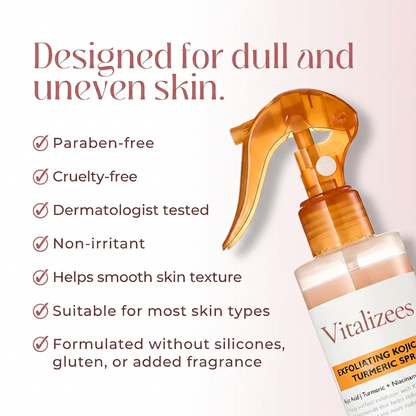 Vitalizees Peel Shot - Kojic + Turmeric Body Peel Spray