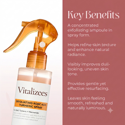 Vitalizees Peel Shot - Kojic + Turmeric Body Peel Spray
